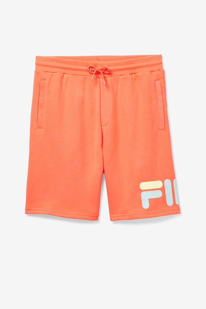 Fila Shorts Mens Orange Zeshawn - Ireland 41389-VTJO